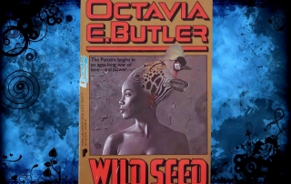 Cover photograph of Octavia Butler's novel Wild Seed. Cover illustration by Wayne Barlowe.
