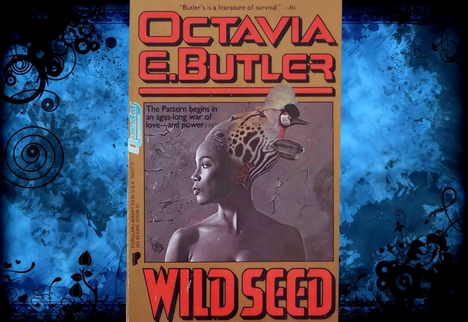 Cover photograph of Octavia Butler's novel Wild Seed. Cover illustration by Wayne Barlowe.