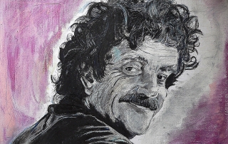 Kurt Vonnegut fan art by Daniele Prati.