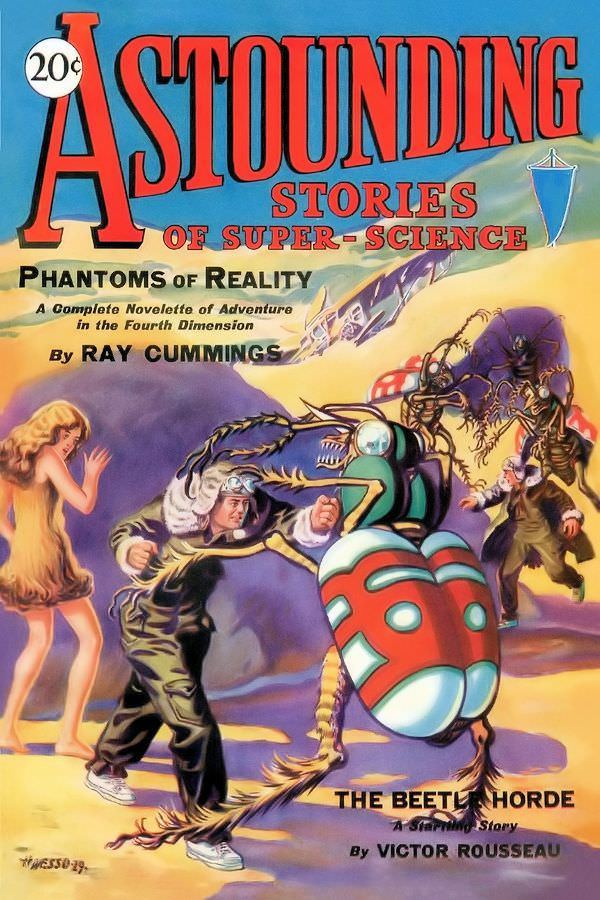 Astounding Stories of Super-Science January 1930 with Ray Cummings. and more.