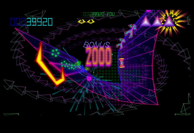 Screen image of Atari Tempest